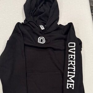 Overtime Black Hoodie for Men Small